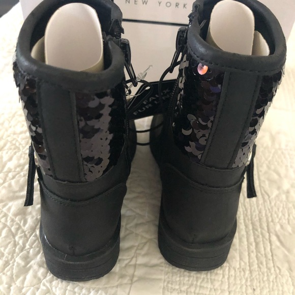 Nicole Miller Sequin Buckle Boot (Toddler) - Picture 4 of 6